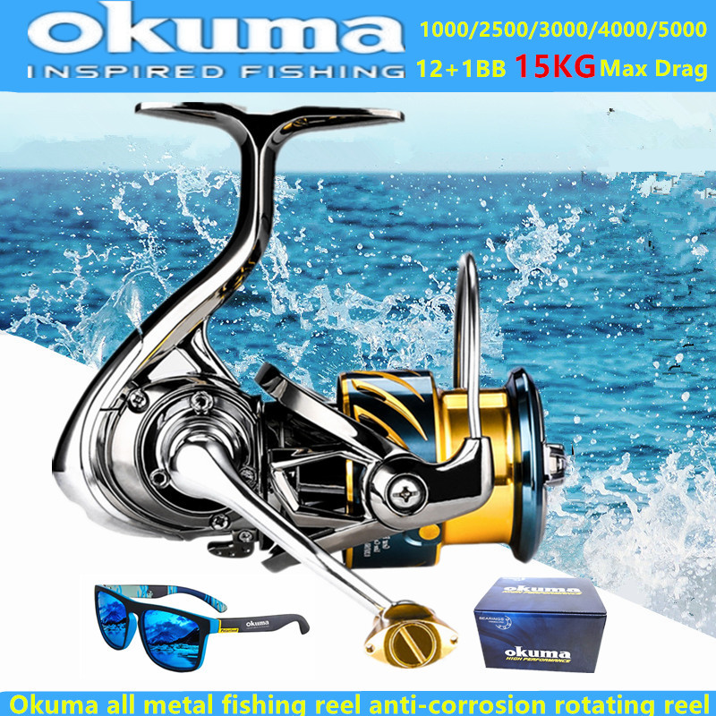 Okuma Reel Pancing Logam Penuh - Trolling Reel ulasan dan harga