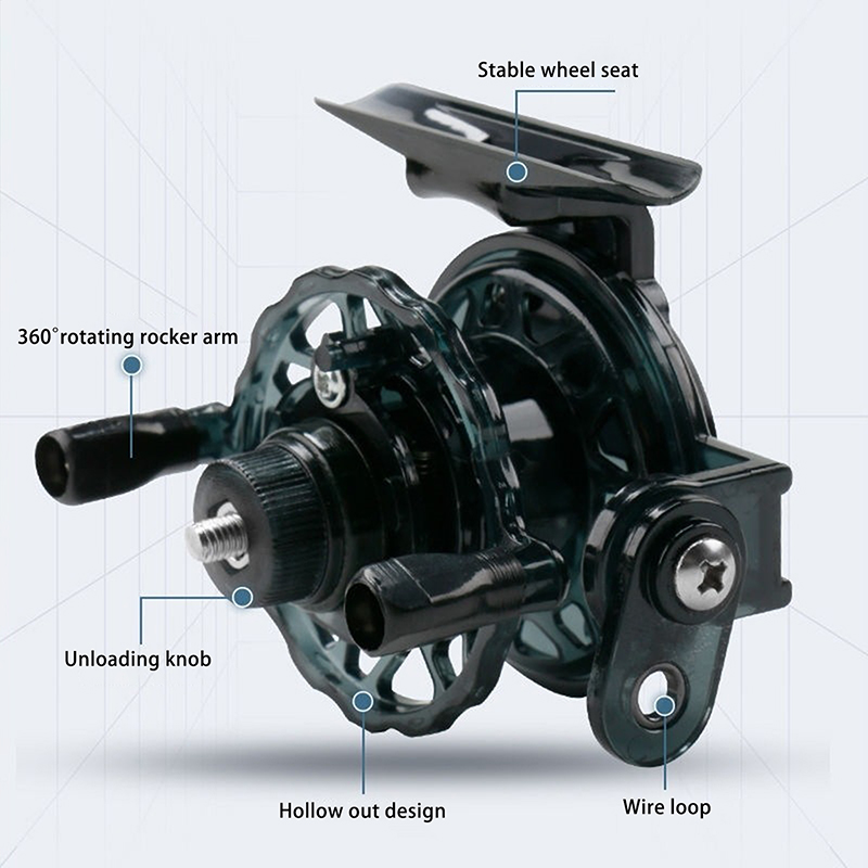 Baru 1pcs 1:1 Reel Pancing Min - Ice Fishing Reel ulasan dan harga